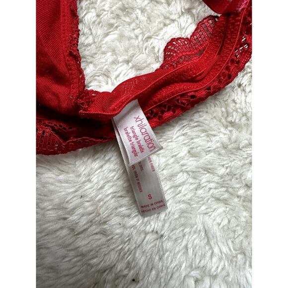 Red Lace Bralette S Small Xhilaration - Picture 5 of 6